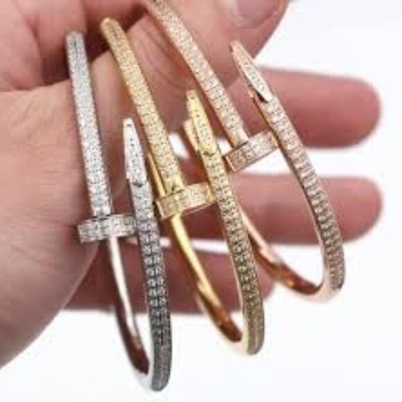 Iced Out Set of 3 Bracelets Bangles You will Love! - Picture 2 of 6